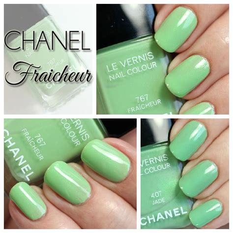 chanel mint green nail polish.